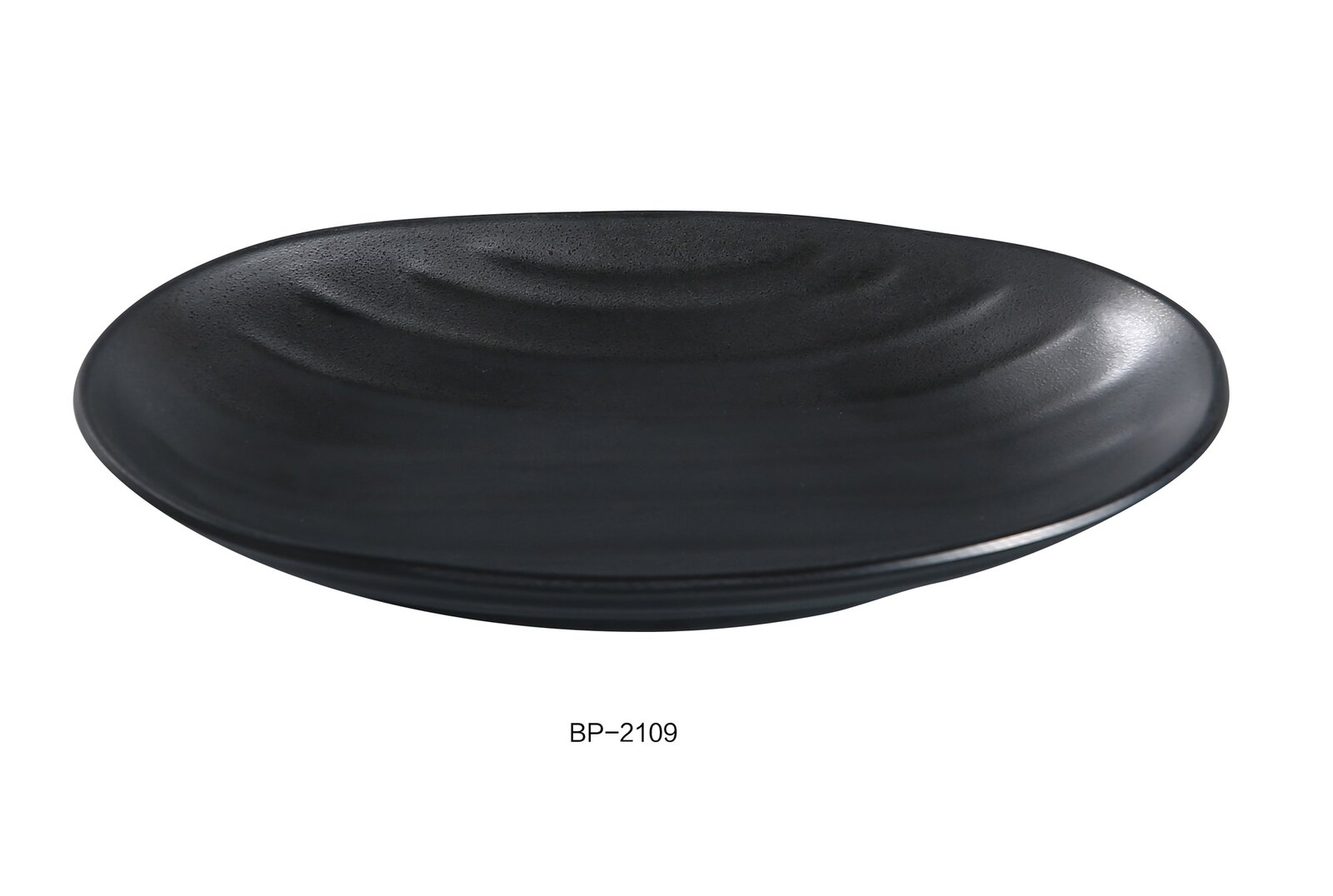 YancoMelamine Yanco BP-2109 Black pearl-1 Oval Deep Plate, 9.5" Diameter, Melamine, Black Color with Matting Finish, Pack of 48 YancoMelamine Yanco BP-2109 Black pearl-1 Oval Deep Plate, 9.5" Diameter, Melamine, Black Color with Matting Finish, Pack of 48